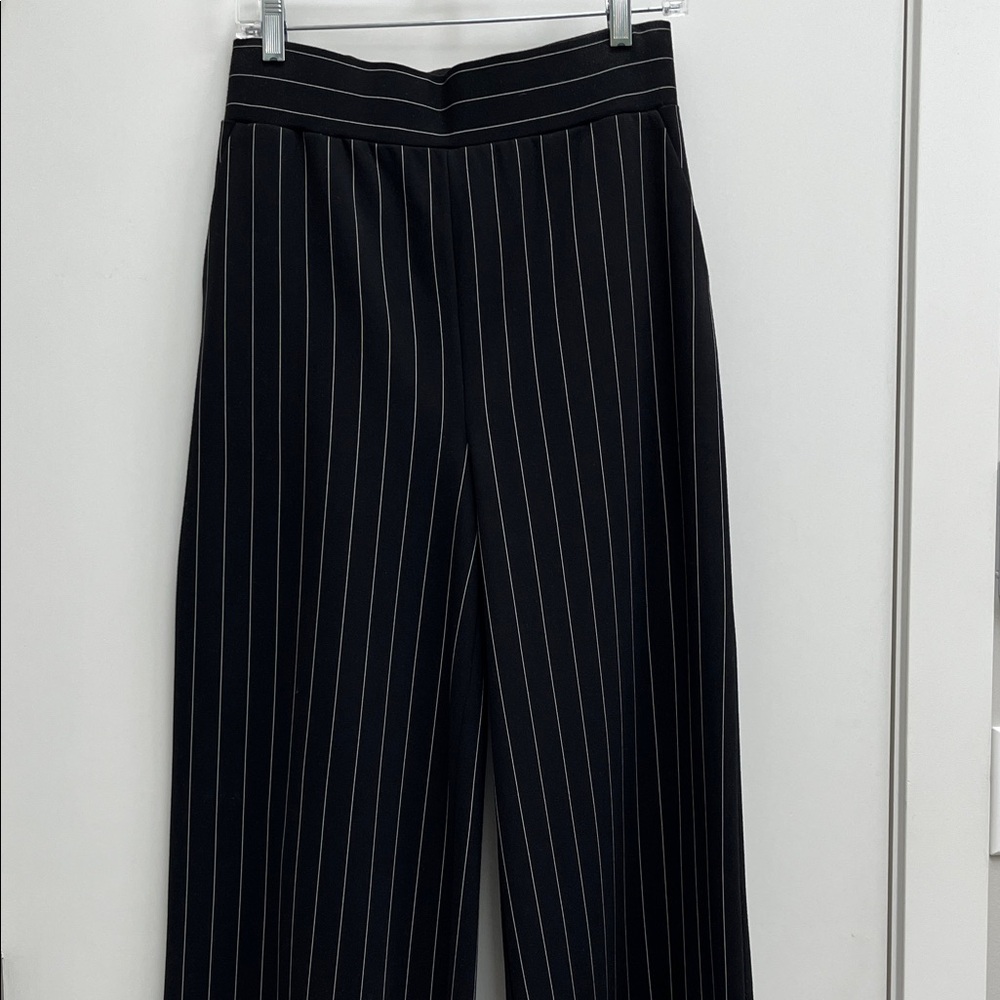 Black Pinstripe Women's Pants